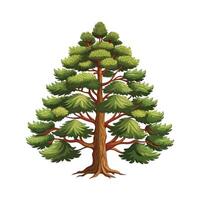 Beautiful Single Big Tree Illustration vector