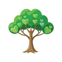 Beautiful Single Big Tree Illustration vector