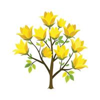 Beautiful Single Big Tree Illustration vector