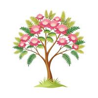 Beautiful Single Big Tree Illustration vector