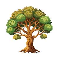 Beautiful Single Big Tree Illustration vector