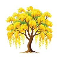 Beautiful Single Big Tree Illustration vector