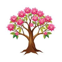 Beautiful Single Big Tree Illustration vector