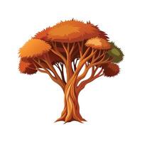 Beautiful Single Big Tree Illustration vector