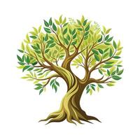 Beautiful Single Big Tree Illustration vector