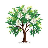Beautiful Single Big Tree Illustration vector