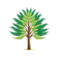 Beautiful Single Big Tree Illustration vector