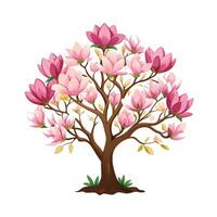 Beautiful Single Big Tree Illustration vector