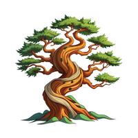 Beautiful Single Big Tree Illustration vector