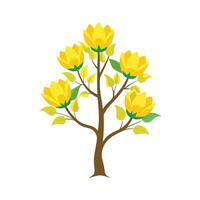 Beautiful Single Big Tree Illustration vector