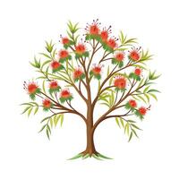 Beautiful Single Big Tree Illustration vector