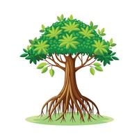 Beautiful Single Big Tree Illustration vector