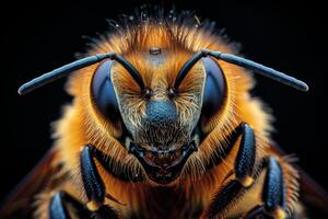 Close-up Portrait of a Bee photo