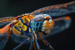Macro Photography of Dragonfly photo