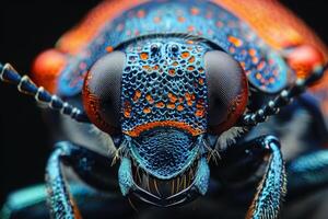 Macro Photography of a Jewel Beetle photo