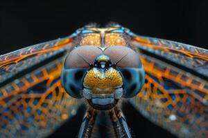 Close-Up Portrait of a Dragonfly photo