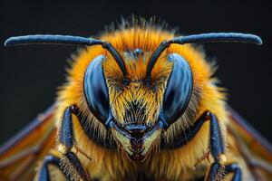 Close-up Portrait of a Bee photo