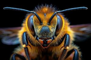 Close-up Portrait of a Bee photo