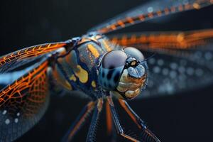 Close-up of a Dragonfly's Face photo