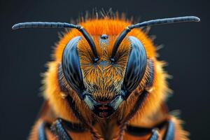 Close-up of a Bee's Face photo