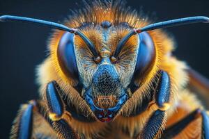 Close-up Portrait of a Bee photo