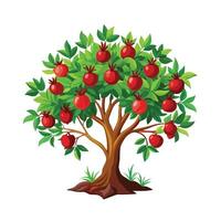 Beautiful Single Big Tree Illustration vector