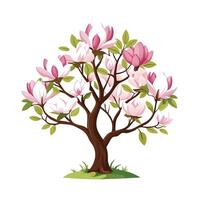 Beautiful Single Big Tree Illustration vector