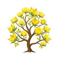 Beautiful Single Big Tree Illustration vector