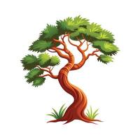 Beautiful Single Big Tree Illustration vector