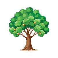 Beautiful Single Big Tree Illustration vector