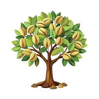 Beautiful Single Big Tree Illustration vector