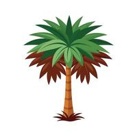 Beautiful Single Big Tree Illustration vector