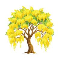 Beautiful Single Big Tree Illustration vector