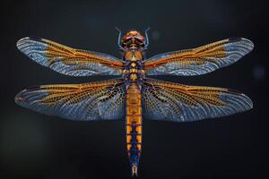 Dragonfly with Intricate Wing Patterns photo