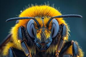 Close-Up Portrait of a Bumblebee photo