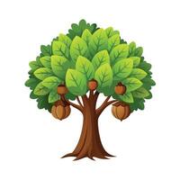 Beautiful Single Big Tree Illustration vector