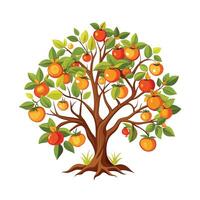 Beautiful Single Big Tree Illustration vector