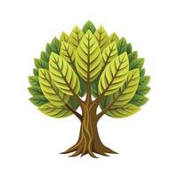Beautiful Single Big Tree Illustration vector