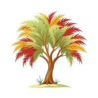 Beautiful Single Big Tree Illustration vector