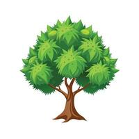 Beautiful Single Big Tree Illustration vector