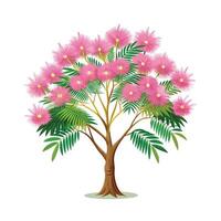 Beautiful Single Big Tree Illustration vector
