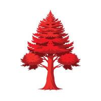 Beautiful Single Big Tree Illustration vector