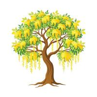 Beautiful Single Big Tree Illustration vector