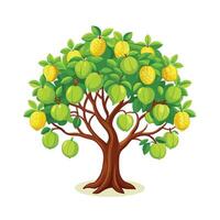 Beautiful Single Big Tree Illustration vector