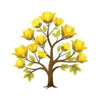 Beautiful Single Big Tree Illustration vector