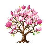 Beautiful Single Big Tree Illustration vector