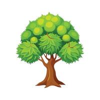 Beautiful Single Big Tree Illustration vector