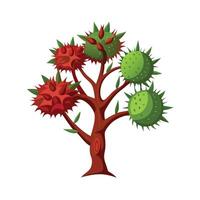 Beautiful Single Big Tree Illustration vector