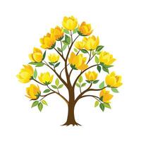 Beautiful Single Big Tree Illustration vector