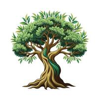 Beautiful Single Big Tree Illustration vector